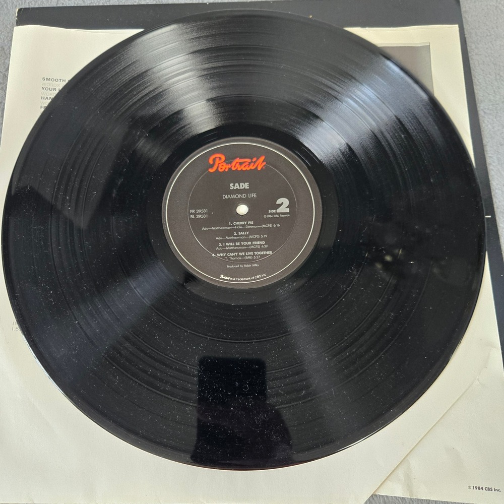 Sade Diamond Life Vinyl LP 1985 Portrait FR Smooth Operator Tested No Skips - Picture 6 of 7